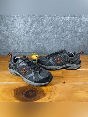 New Balance 481 V2 All Terrain Mens 12 2E Wide Gray Orange Trail Shoes MT481BO2